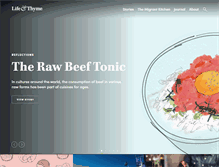 Tablet Screenshot of lifeandthyme.com